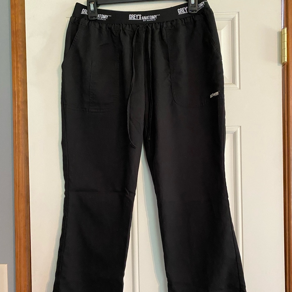 Grey's Anatomy Black Scrub Pant size Medium
